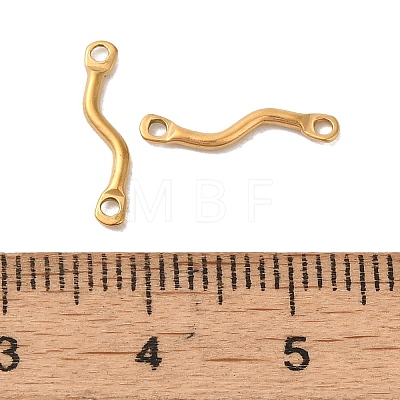 Ion Plating(IP) 304 Stainless Steel Links Connector Charms STAS-Q323-12G-1