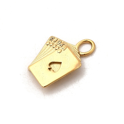 304 Stainless Steel Pendants STAS-P411-02E-G-1
