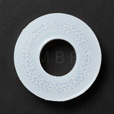 Imitation Embedded Rhinestone Donut Pendant Silicone Molds DIY-I090-03-1