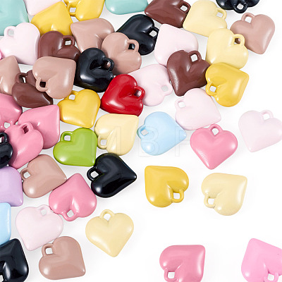 50Pcs Baking Paint Acrylic Pendants OACR-TA0004-83C-1