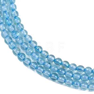 Natural Blue Topaz Beads Strands G-P553-A01-02-1