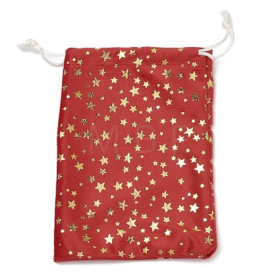 Gold Stamping Christmas Velvet Storage Bags ABAG-Q053-01A-03A-1