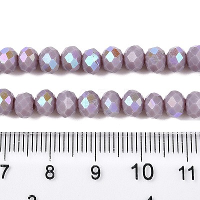 Electroplate Opaque Solid Color Glass Beads Strands EGLA-A044-P3mm-L13-1