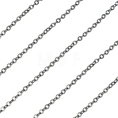 Brass Coated Iron Flat Cable Chains CH-TAC0007-01B-1