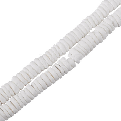2 Strands Natural White Shell Beads Strands BSHE-TA0001-38-1