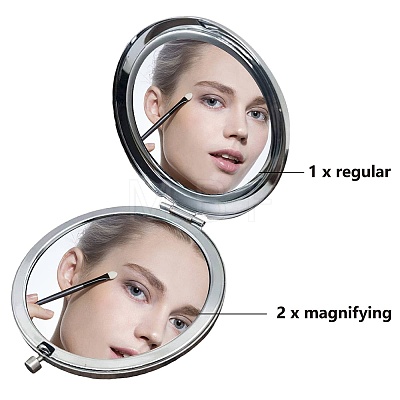 1Pc Stainless Steel Customization Mirror DIY-CN0002-16A-1