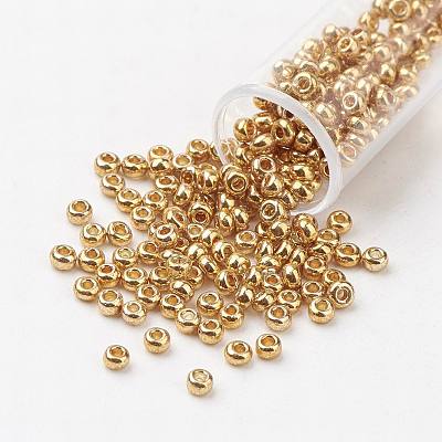 8/0 Grade A Round Glass Seed Beads SEED-N002-C-0561-1