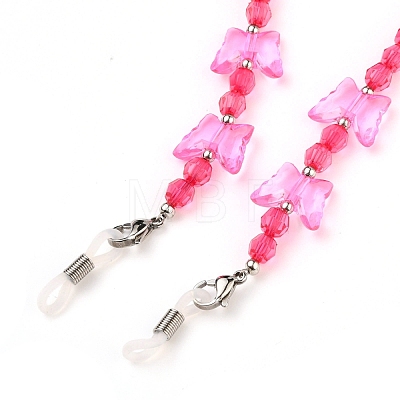 Butterfly Design Eyeglass Chains for Women AJEW-EH00255-04-1