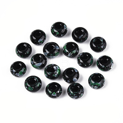 3/0 Baking Paint Glass Beads GLAA-G118-02H-1