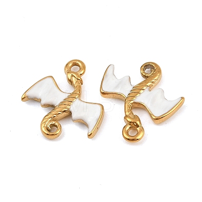 304 Stainless Steel Enamel Pendants STAS-G370-01G-03-1