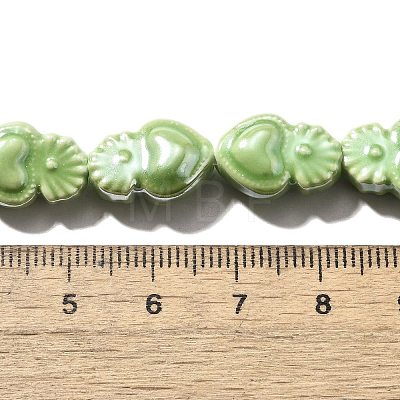 Handmade Porcelain Beads Strands PORC-I028-01M-1