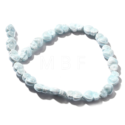 Handmade Porcelain Beads Strands PORC-I028-01O-1