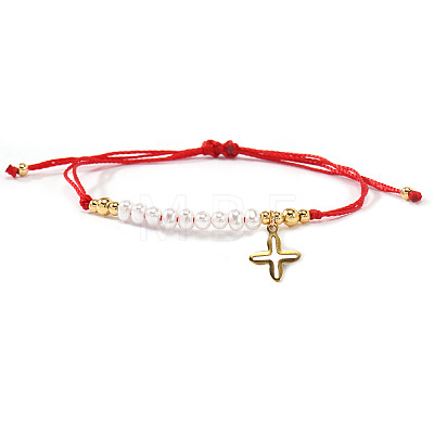 304 Stainless Steel Cross Charm Bracelets NZ8647-4-1