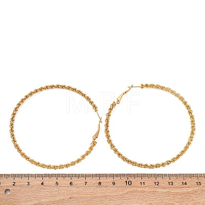 304 Stainless Steel Hoop Earrings EJEW-S250-02A-G-1