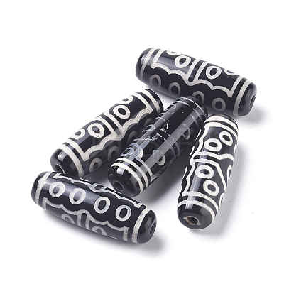 Tibetan Style 15-Eye dZi Beads TDZI-D008-24-1