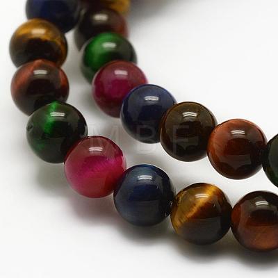 Natural Tiger Eye Beads Strands G-K194-8mm-07-1