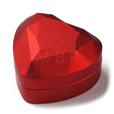 Heart Shaped Plastic Ring Storage Boxes CON-C020-01A-1