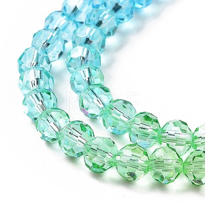 Transparent Glass Beads Strands GLAA-L045-02A-01-1