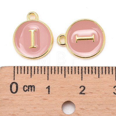 Golden Plated Alloy Enamel Charms ENAM-S118-07I-1