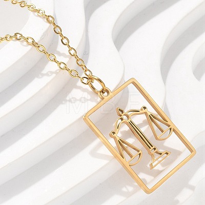 304 Stainless Steel Necklace NJEW-D330-01G-07-1