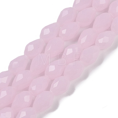 Electroplate Imitation Jade Glass Beads Strands EGLA-N013-J10mm-D01-1