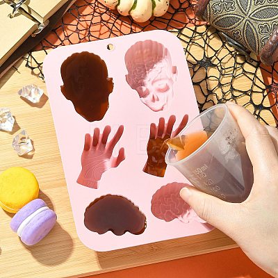 Skull Hand Brain Shaped Silicone Molds ST-CJ0043-058-1