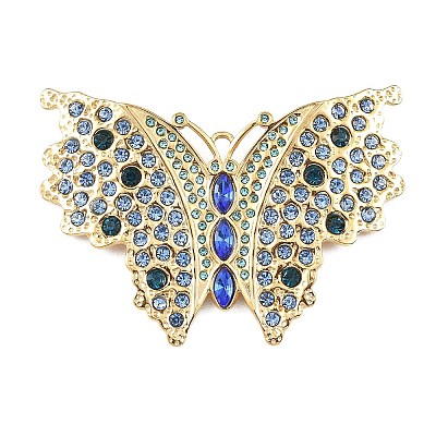 304 Stainless Steel with Rhinestone Big Pendants STAS-Z186-08G-03-1