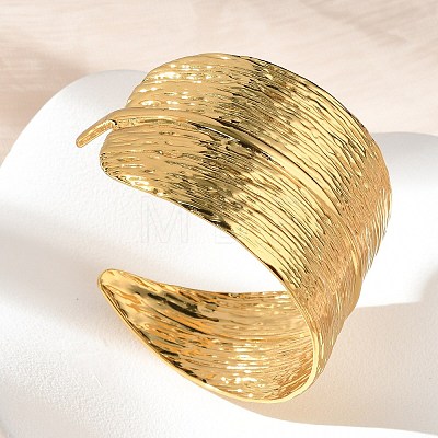 304 Stainless Steel Cuff Bangles for Women BJEW-Z096-02G-1