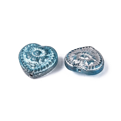 Baking Paint Transparent Glass Beads DGLA-N018-26B-1