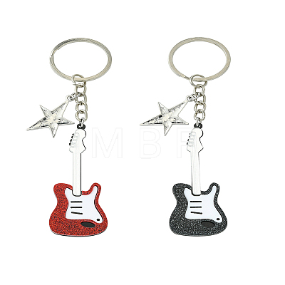 Acrylic & Alloy Keychain KEYC-YW00051-01-1