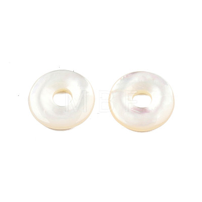 Natural White Shell Charms SSHEL-N003-143-1