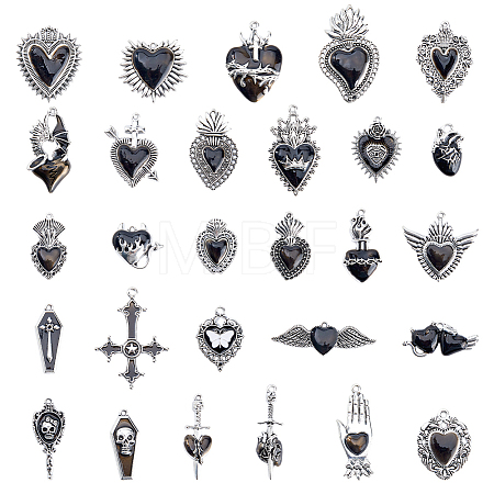 Zinc Alloy Pendants FIND-WH0816-200B-P-1