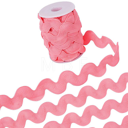 9 Yards Polyester Wavy Fringe Trim Ribbon OCOR-XCP0002-90A-1