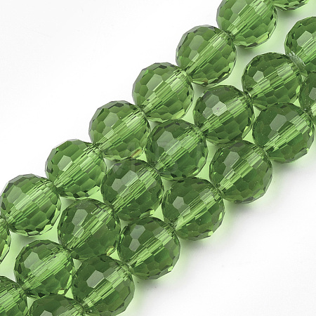 Transparent Glass Bead Strands X-GLAA-R095-12mm-14-1