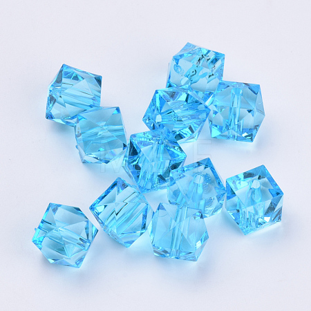 Transparent Acrylic Beads X-TACR-Q259-8mm-V40-1