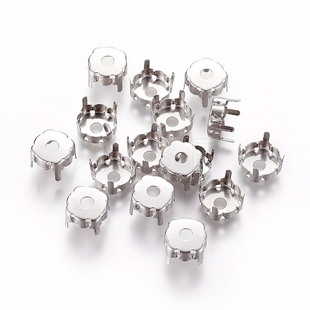 Non-Tarnish 201 Stainless Steel Sew on Prong Settings LS-STAS-L229-03B-1