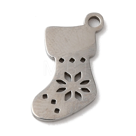 Non-Tarnish Christmas 201 Stainless Steel Pendants STAS-D053-02P-1
