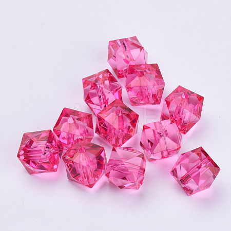 Transparent Acrylic Beads TACR-Q259-8mm-V08-1