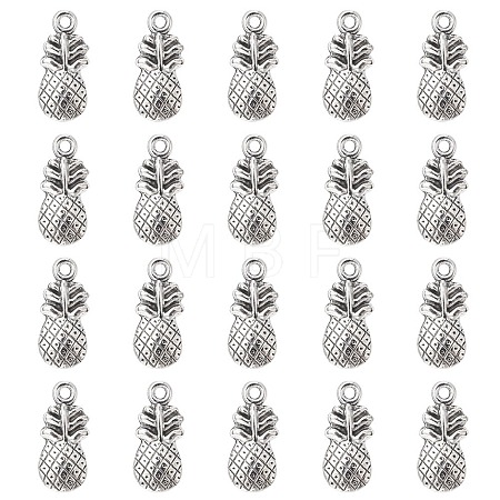Pineapple Tibetan Style Alloy Pendants TIBEP-YW0001-38AS-1