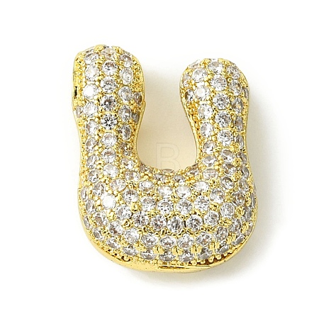 Rack Plating Brass Cubic Zirconia Pendants KK-S378-02G-U-1