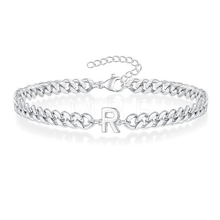 Letter 304 Stainless Steel Link Bracelets FS-WG7830E-42-1