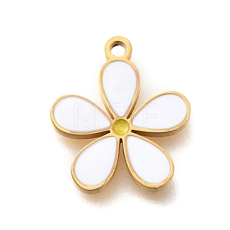 Brass Enamel Charms STAS-Q347-14G-02-1-1