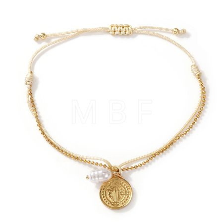 Bohemian 304 Stainless Steel Charm Bracelets WO6368-17-1