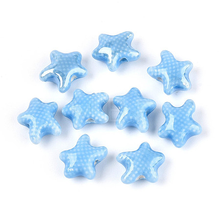Handmade Porcelain Beads PORC-Q002-03J-01-1