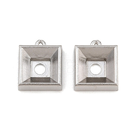 304 Stainless Steel Charm Rhinestone Settings SA-CBAC865-07C-P-1