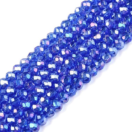 Electroplate Glass Beads Strands EGLA-A044-T2mm-B31-1