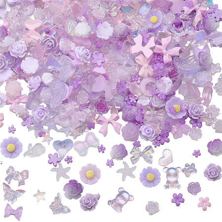 6 Bags Resin Cabochons MRMJ-SC0001-25-1