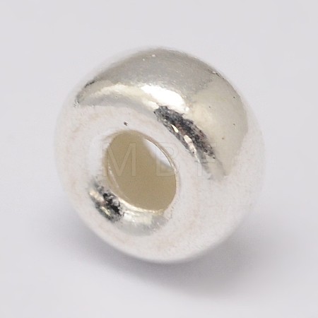 925 Sterling Silver Spacer Beads STER-K021-04S-C-1