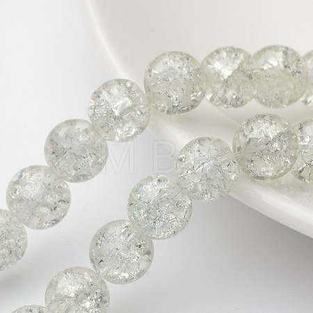 Crackle Glass Beads Strands X-CCG-Q001-10mm-01-1