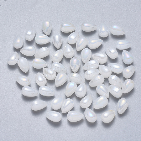 Transparent Spray Painted Glass Charms X-GLAA-R211-03-D06-1